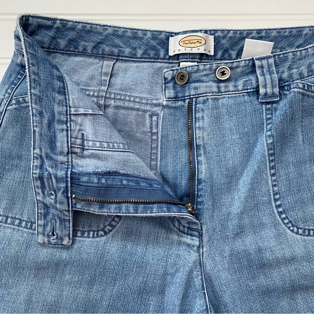 Talbots Petites Women’s Capri Light Wash Jeans Cotton Size 8 - Picture 13 of 14